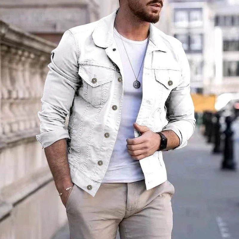 Men's Denim Jacket with Slim Fit – Milan