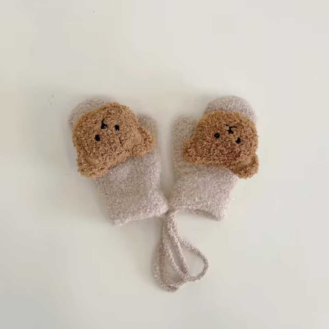 Children's Mittens with Bear Face – TinyBear Mittens