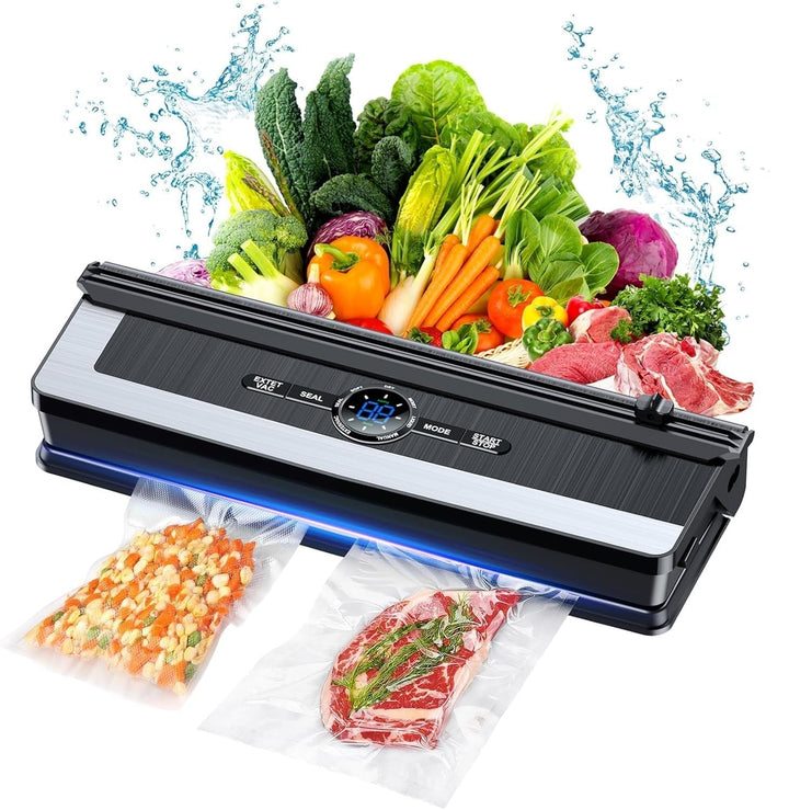 8-in-1 Vacuum Sealing Machine with Built-in Cutter-Nora Luxe