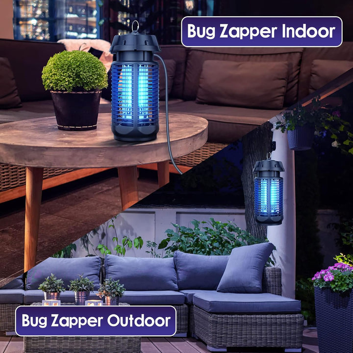 Electric Bug Zapper with 20W UV Light and 4200V Grid, IPX4 Waterproof – Zeytra
