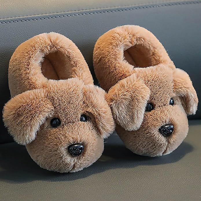 Kids' Slippers with Puppy Design – PuppyPaws