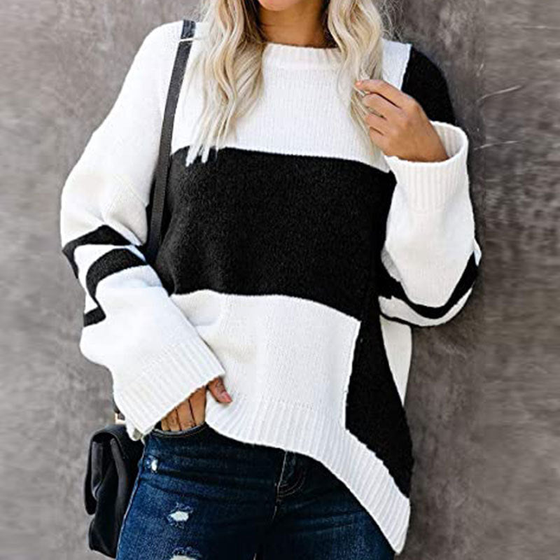 Striped Casual Women's Sweater – Juliette