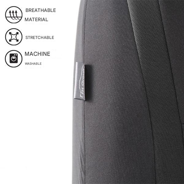9-Piece Universal Car Seat Covers – AutoLuxe-Gray-Nora Luxe
