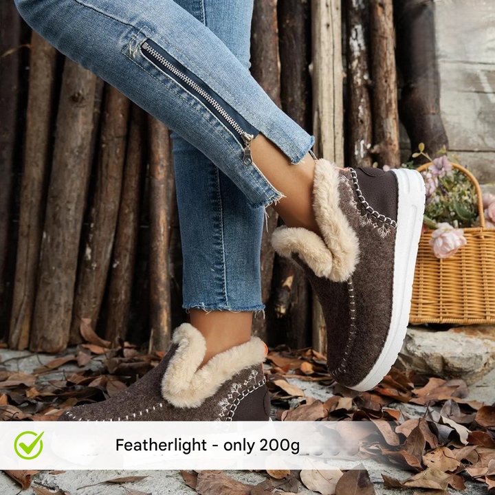 Ladies' comfort shoes with plush lining – Valeria