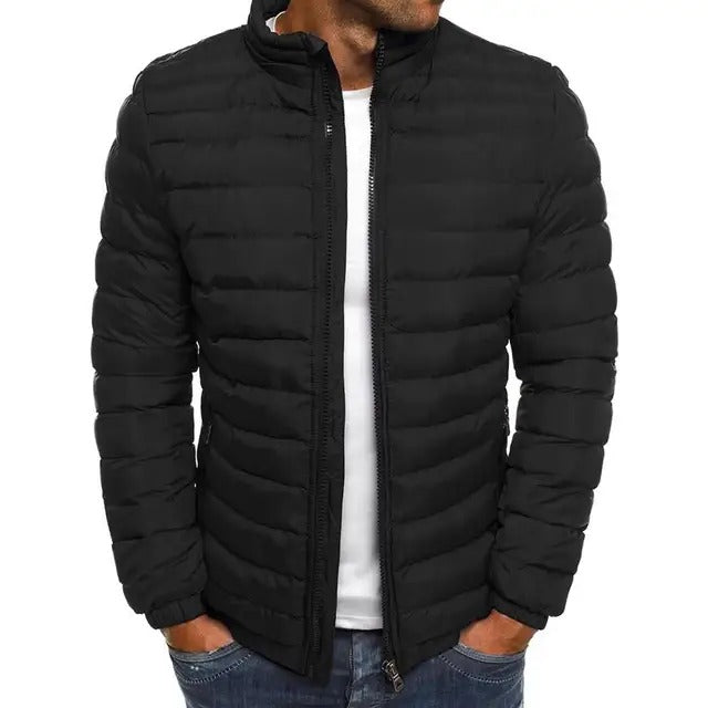 Men's Overcoat with Stand-Up Collar - Lennart