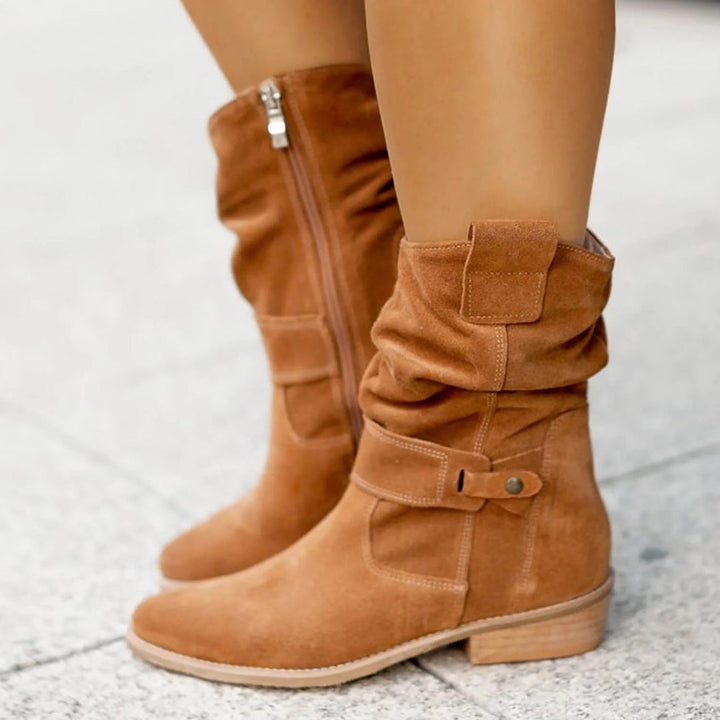 Trendy women's autumn high heel boots - Elif