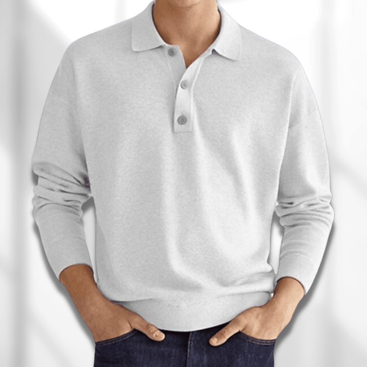 Autumnal Modern Fit Long Sleeve Men's Polo – Lennard