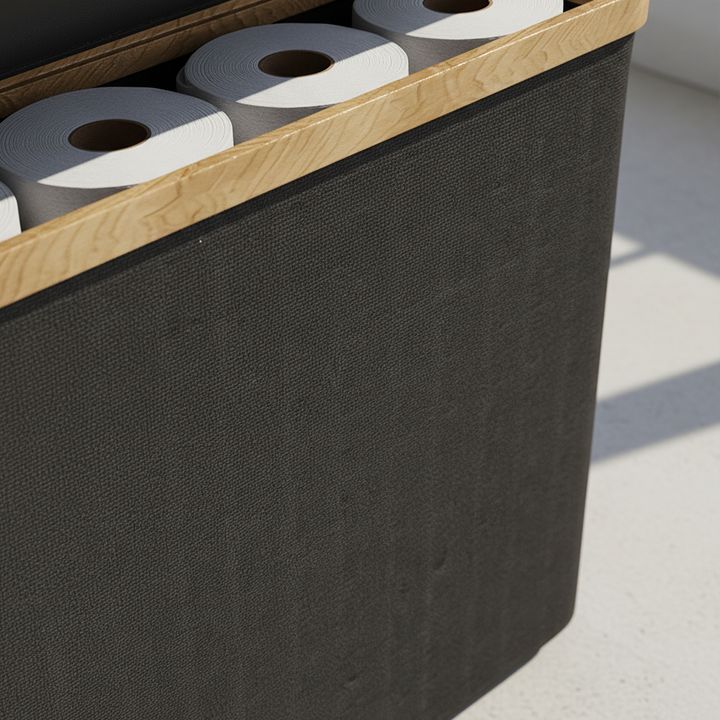 Großkapazitäre Toilettenpapierbox - RollKeeper