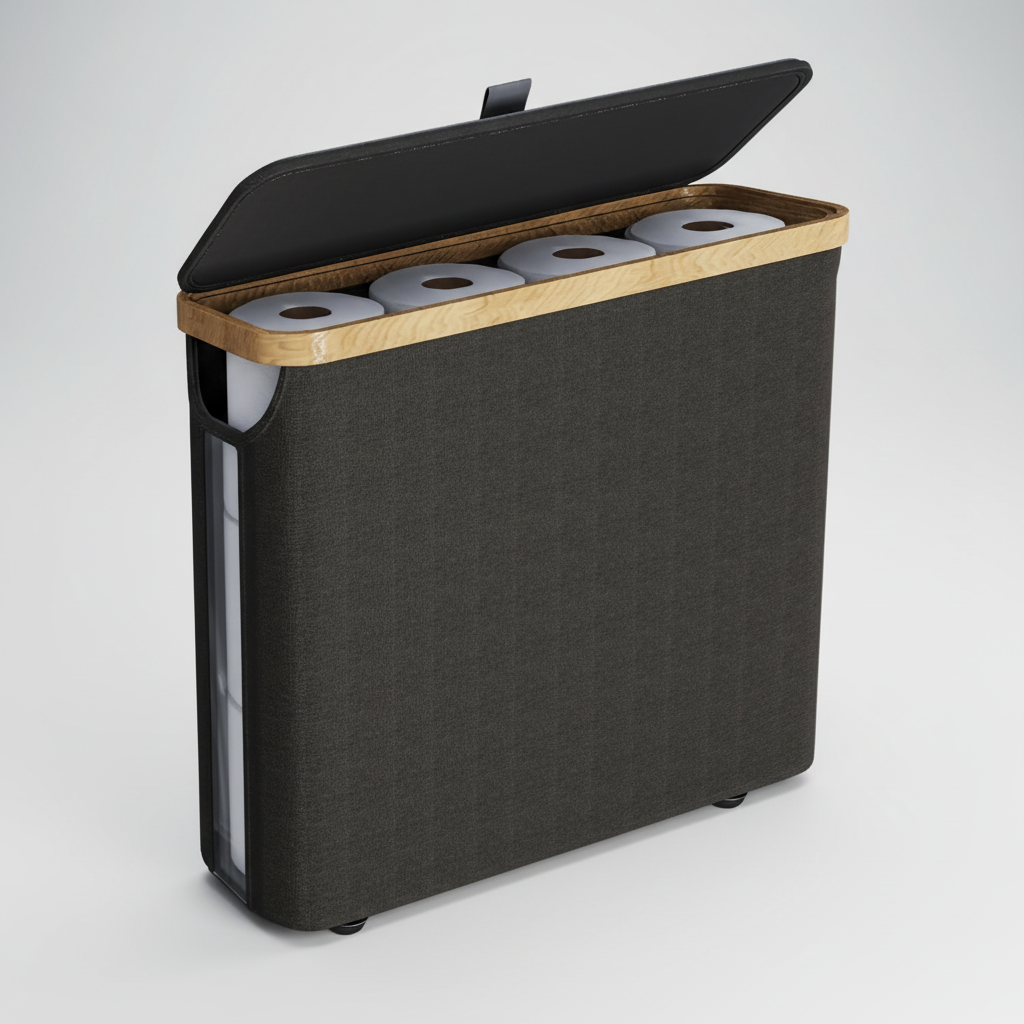 Großkapazitäre Toilettenpapierbox - RollKeeper