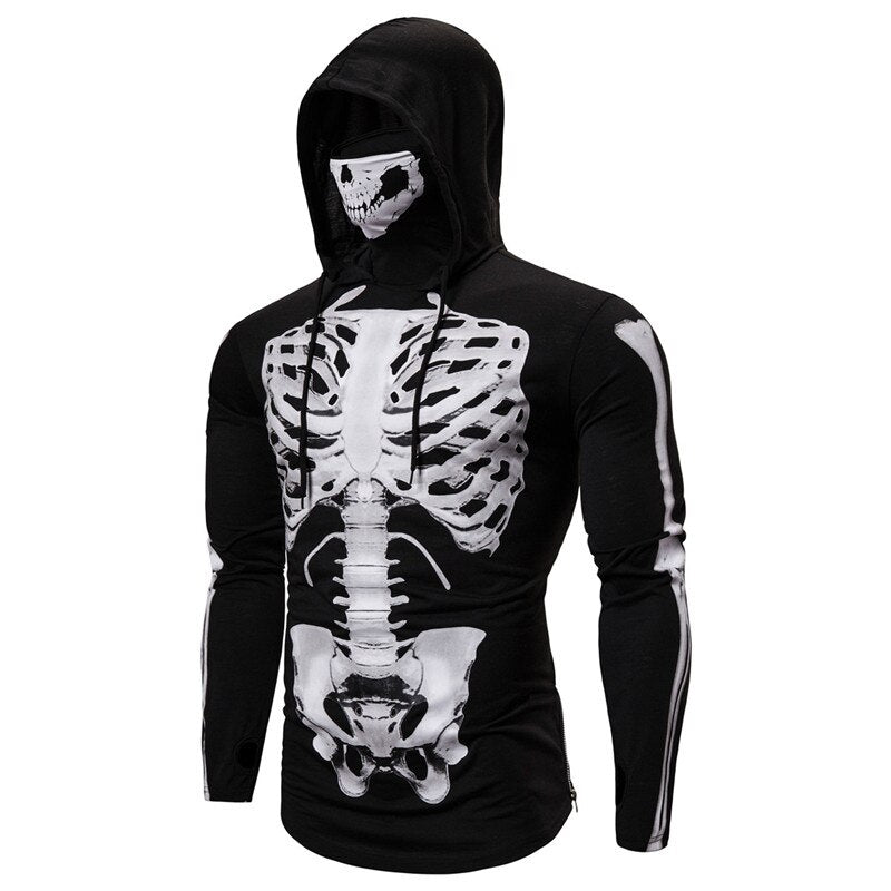 Men's hoodie with integrated skull mask – Autumn Edition ShadowX