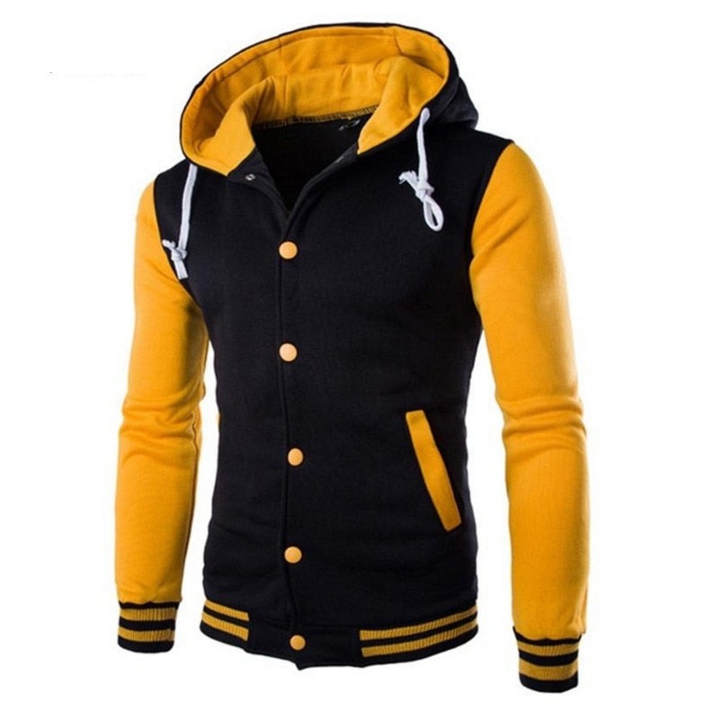 Men's varsity-style baseball hoodie – Autumn edition Kevin