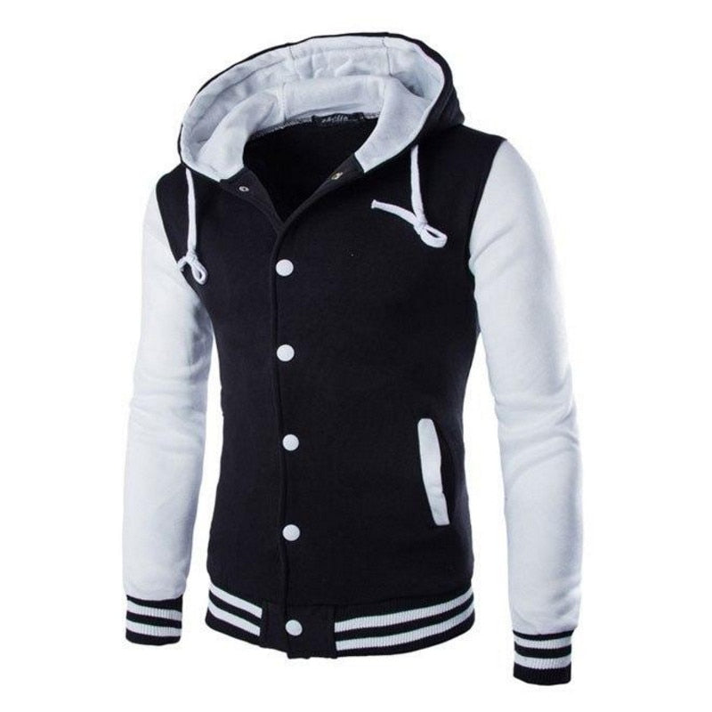 Men's varsity-style baseball hoodie – Autumn edition Kevin