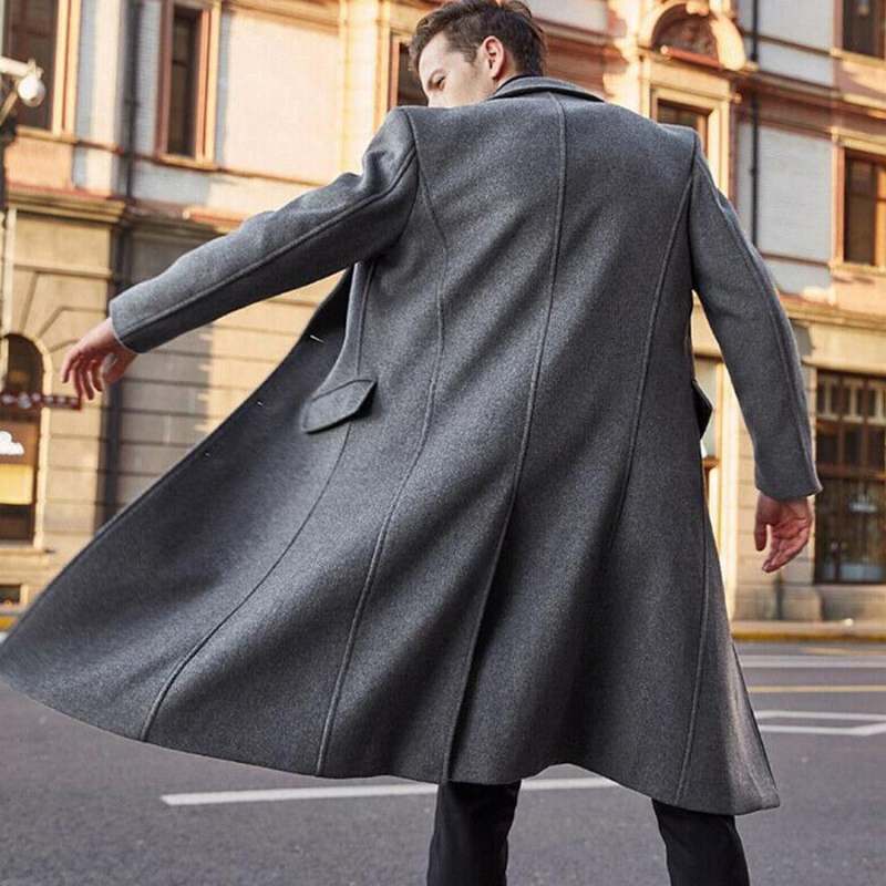 Long wool coat for men – Tobias