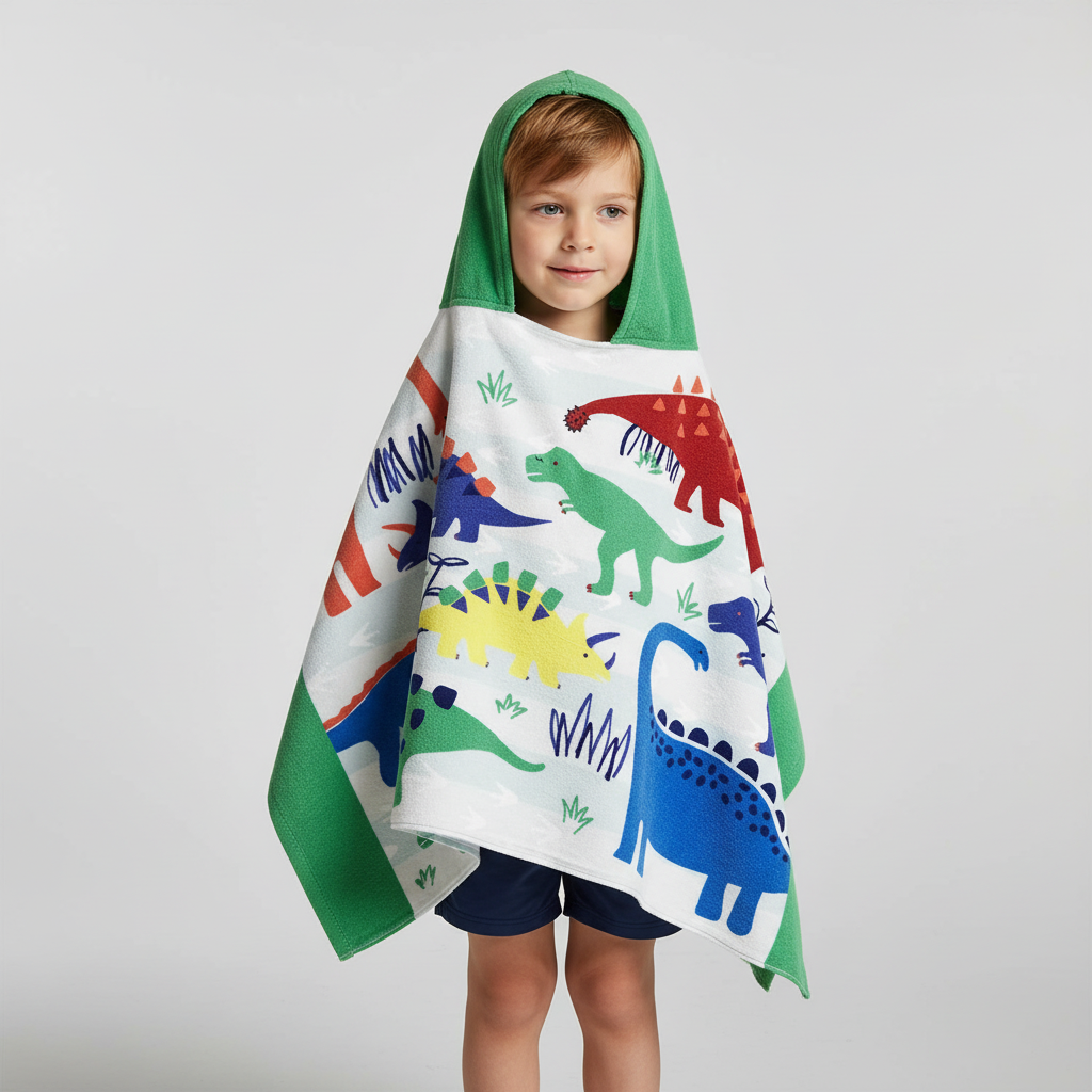 Moderne Cartoon-Stickerei - KidTowel