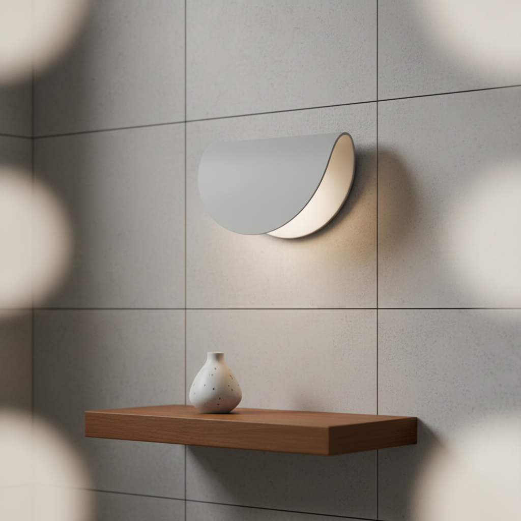 Moderne Halbrunde Wandleuchte - Glowario