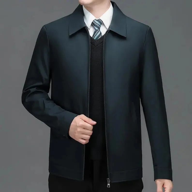 Padded men's winter jacket made of polyester – Arvid