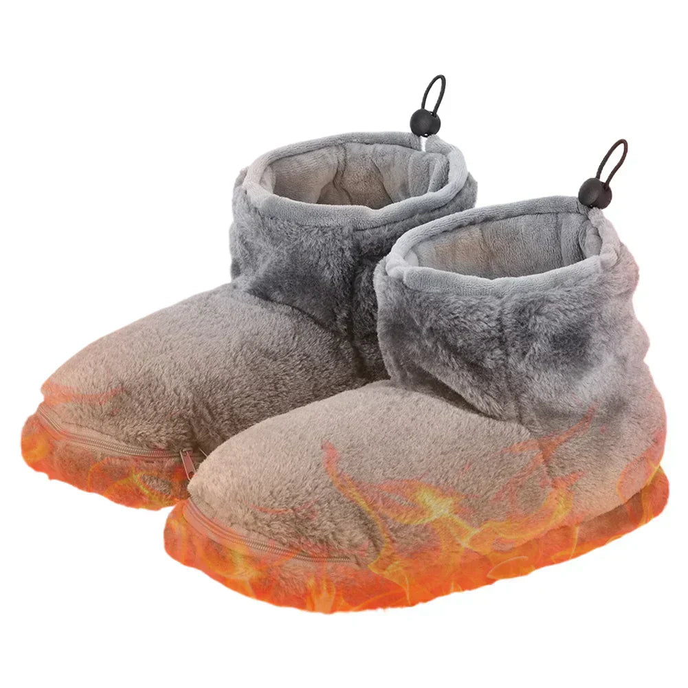 Electric USB Slippers with Plush Lining – WarmFeet