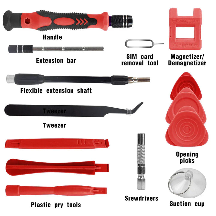 115-in-1 Precision Screwdriver Set with Magnetic Repair Tools – ProFix