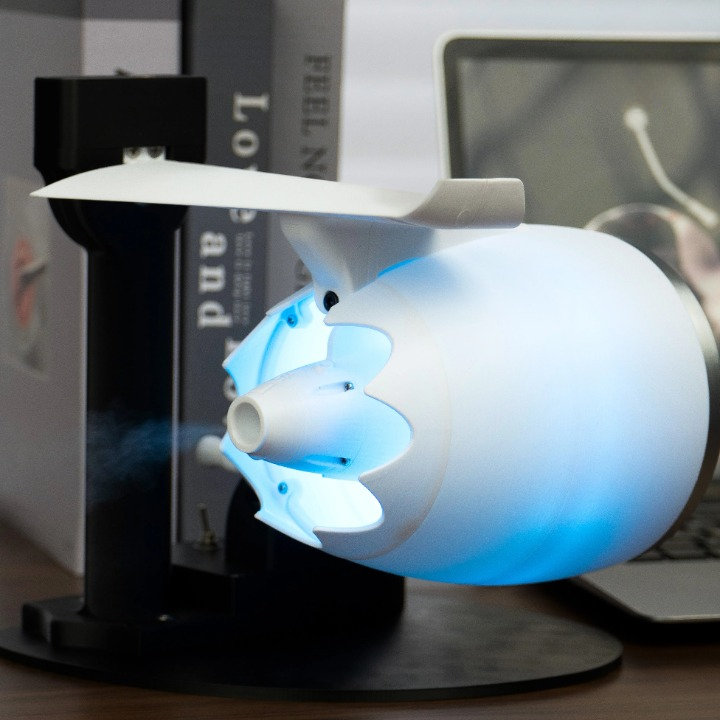 Turbojet Fan-Style Mist Humidifier with RGB Lighting – AeroMist