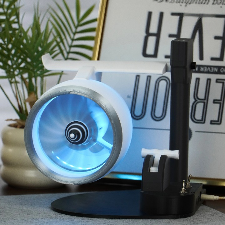 Turbojet Fan-Style Mist Humidifier with RGB Lighting – AeroMist