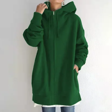 Oversized women's hoodie with zipper and hood – Autumn Magic Meliora