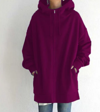 Oversized women's hoodie with zipper and hood – Autumn Magic Meliora