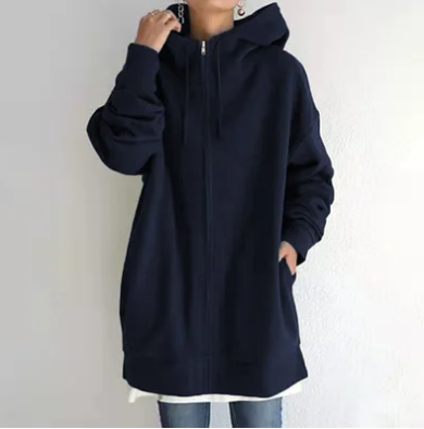 Oversized women's hoodie with zipper and hood – Autumn Magic Meliora