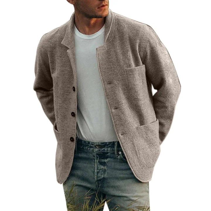 Men's cardigan with tailored fit – Dario