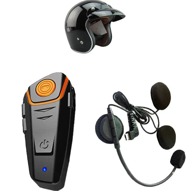Waterproof Bluetooth Motorcycle Intercom with FM & 1000M Range – RoadLink