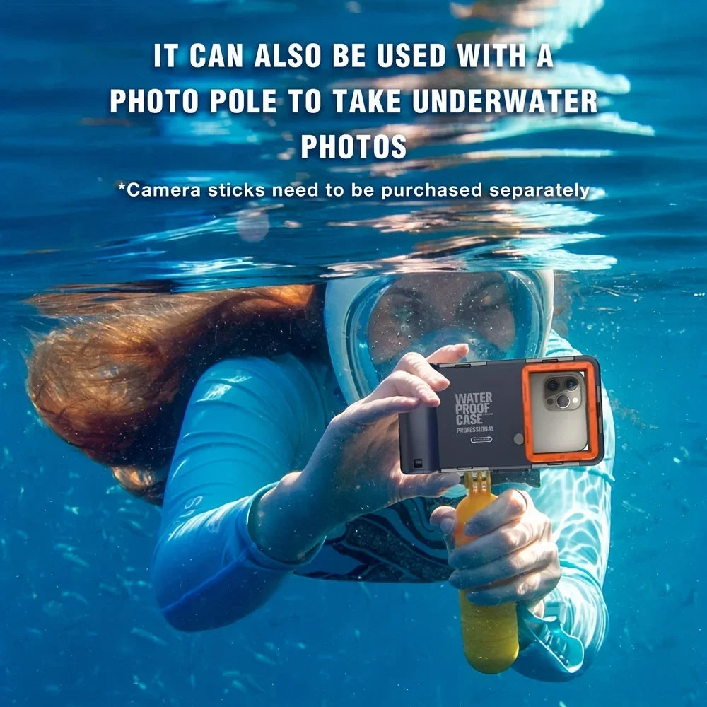 Waterproof Diving Phone Case with 15m Depth Protection & Lanyard – AquaShield