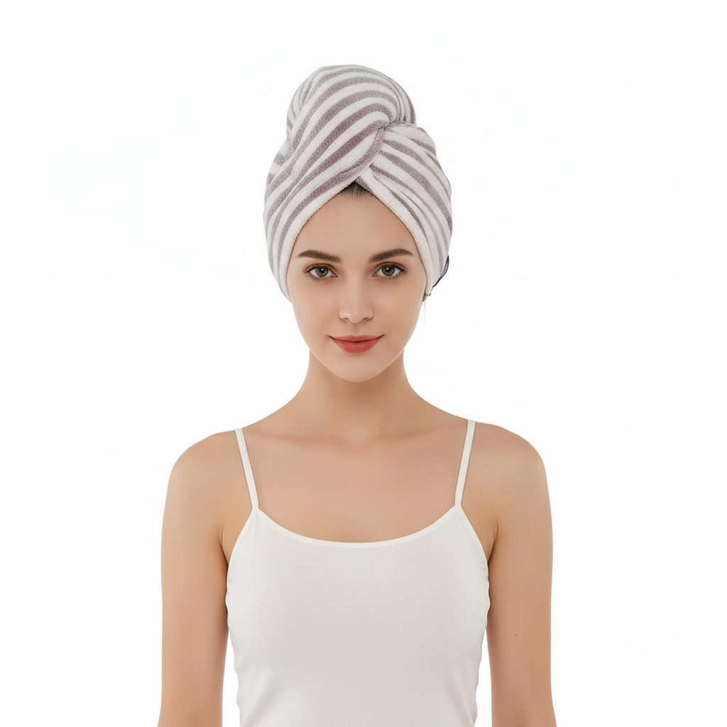 Übergröße Turban Handtuch - StripeTowel