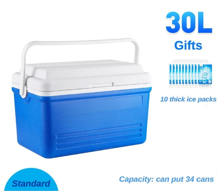 30L Portable Insulated Camping Cooler Box with Handle – Elric