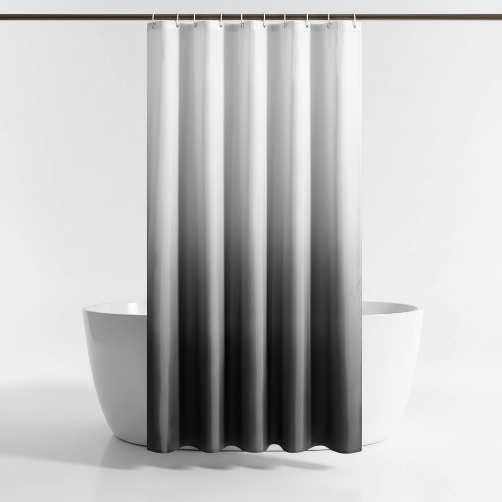Verdickter Polyester Duschvorhang - AquaVeil
