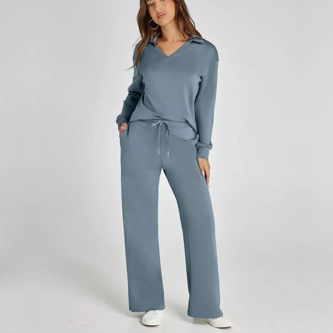 Weites Loungewear-Set Mit Weitem Bein - Joleen