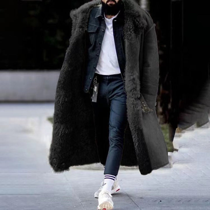 AA OUT OF STOCK Long Luxury Winter Coat for Men - Arden-Black-M-Nora Luxe