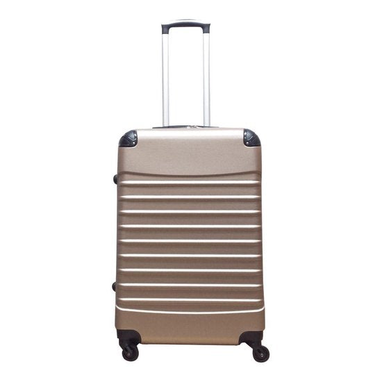 ABS hard shell suitcase – Siena-Champagne-XS (26 L)-Nora Luxe