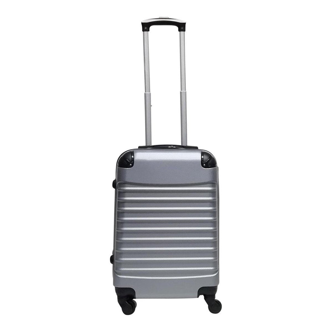 ABS hard shell suitcase – Siena-Silver-XS (26 L)-Nora Luxe