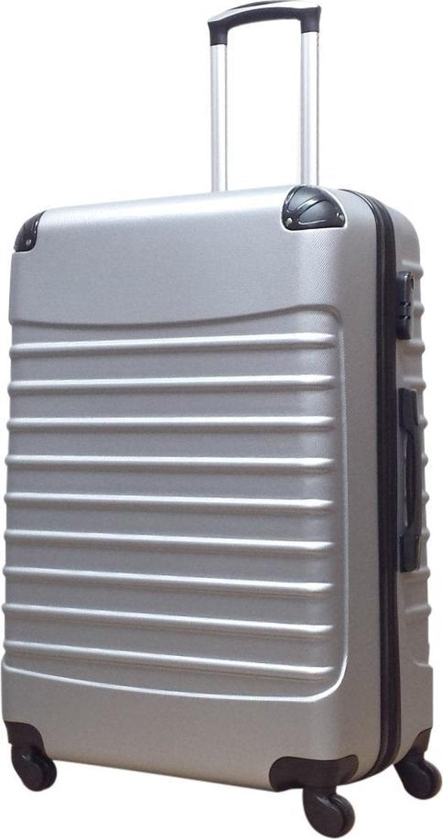 ABS hard shell suitcase – Siena-Silver-XS (26 L)-Nora Luxe