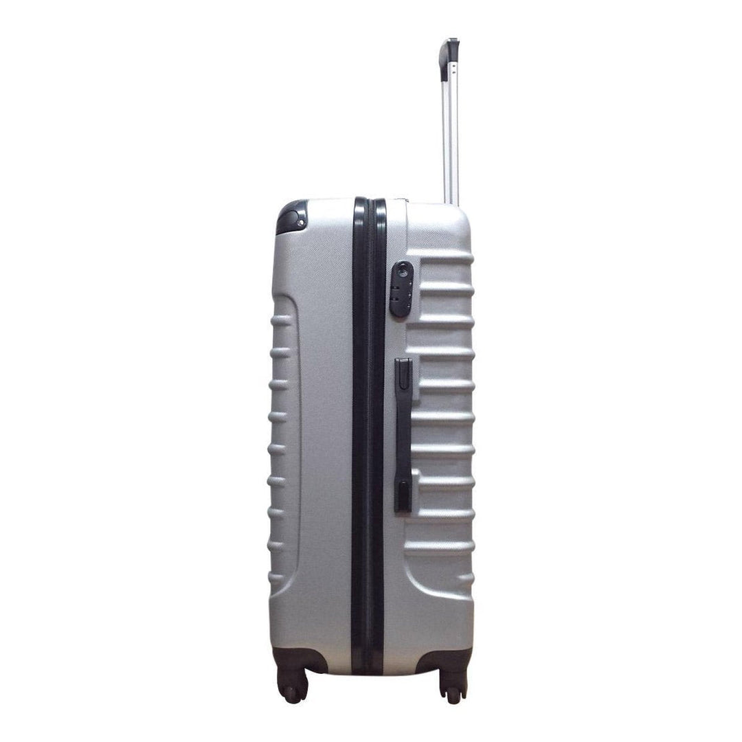 ABS hard shell suitcase – Siena-Silver-XS (26 L)-Nora Luxe
