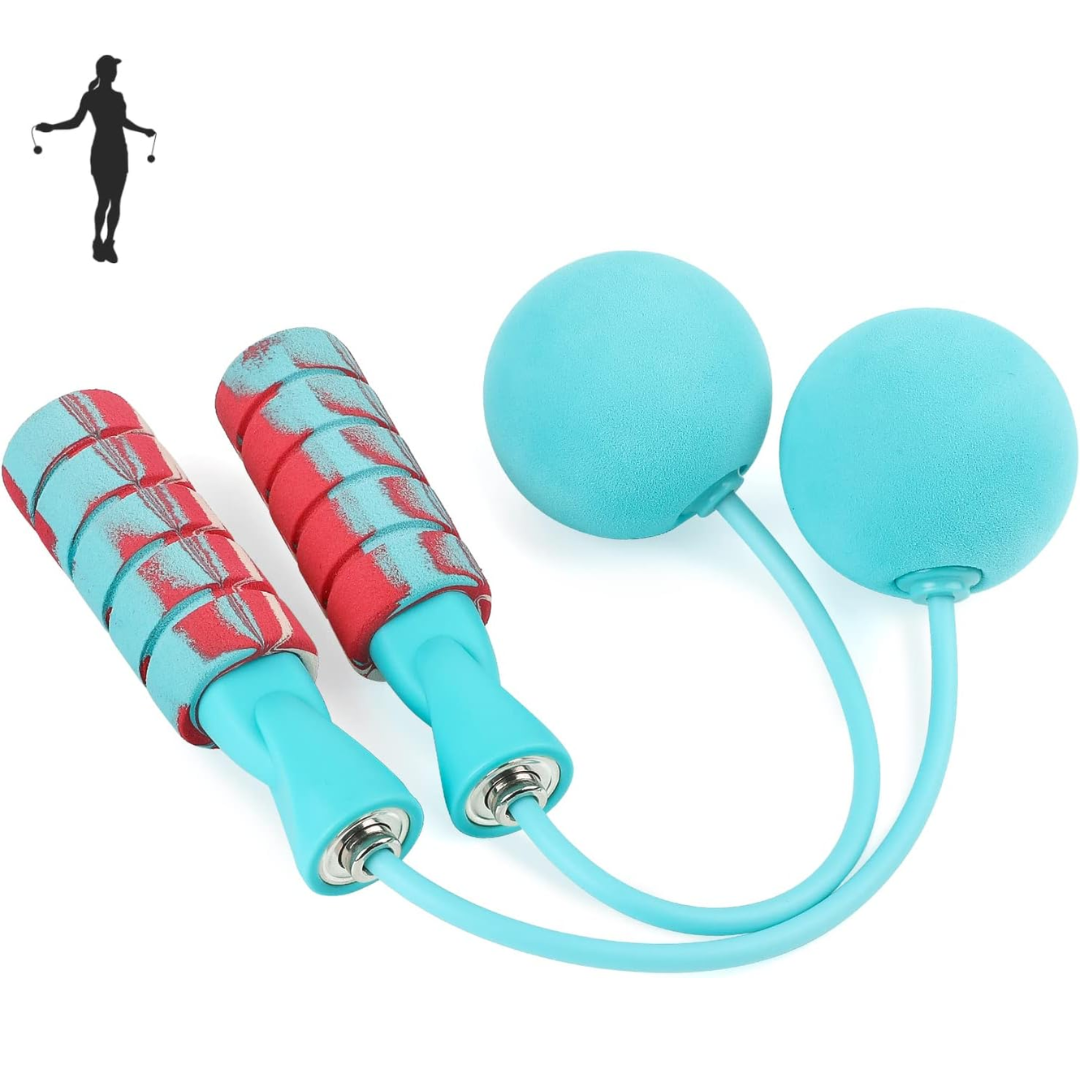 Adjustable Wireless Weighted Jump Rope-Blue-Nora Luxe