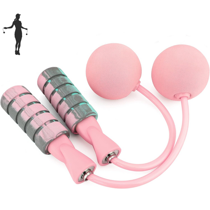 Adjustable Wireless Weighted Jump Rope-Pink-Nora Luxe