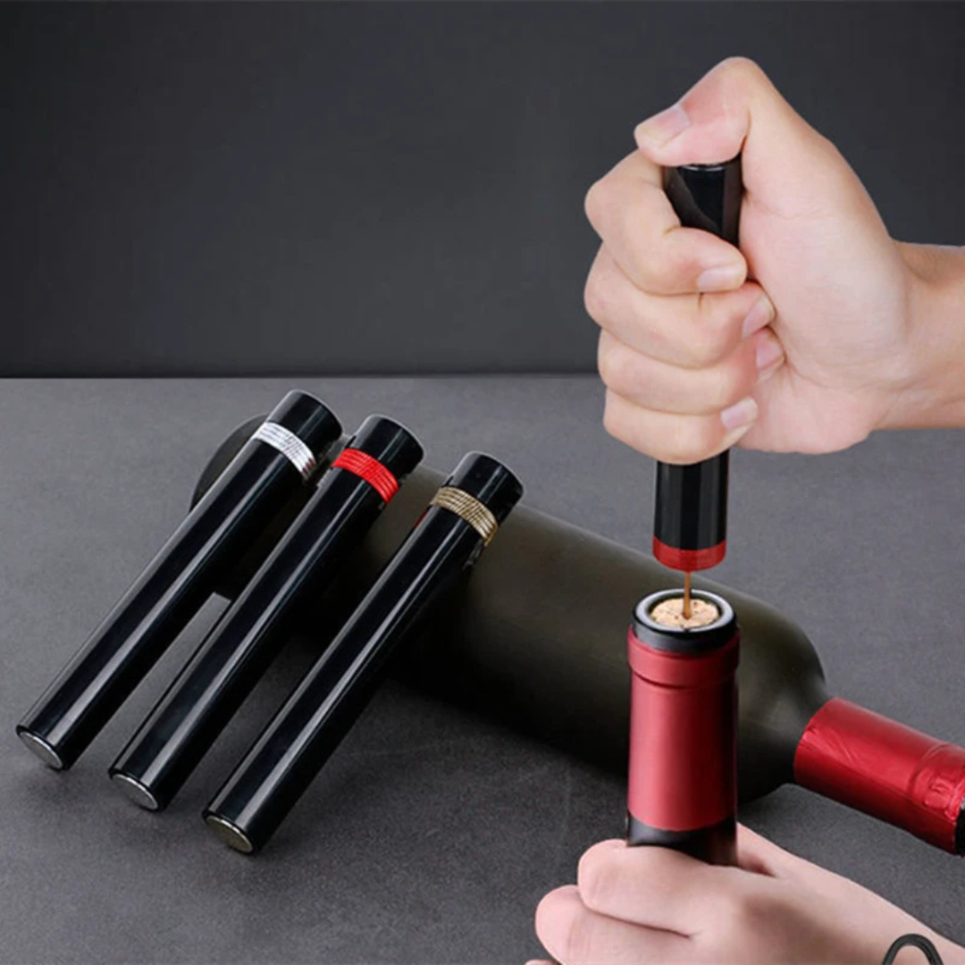 Air Pressure Wine Opener - CorkEase-Gold-Nora Luxe
