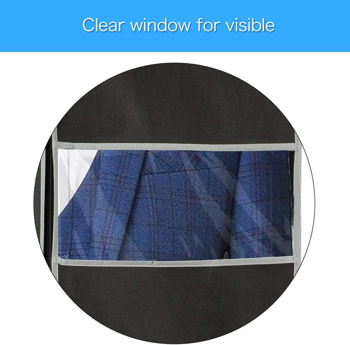 Breathable Garment Cover Set – 10-Pack Clothing Storage Covers with Window