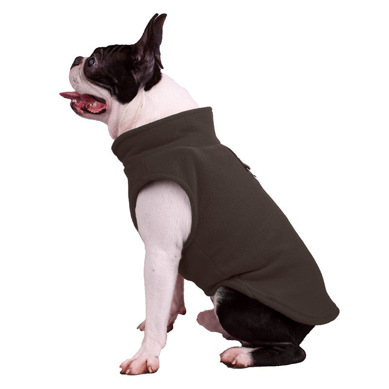 All-Season Dog Jacket - ArcticFleece-Brown-S-Nora Luxe