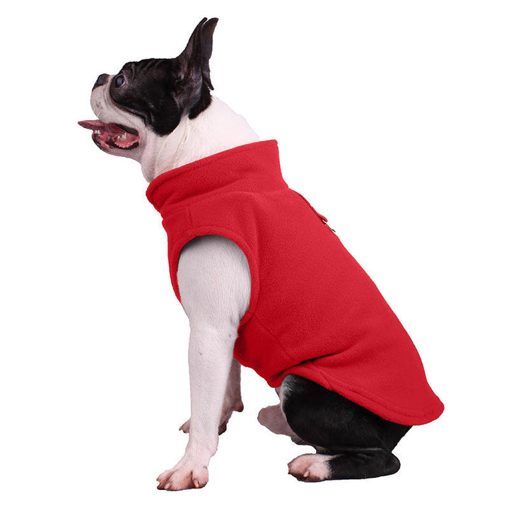 All-Season Dog Jacket - ArcticFleece-Red-S-Nora Luxe
