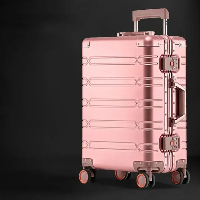 Aluminum-Magnesium Case – Vienna Voyager-Pink-M (65L)-Nora Luxe
