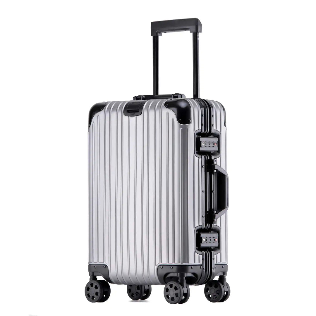 Aluminum-Magnesium hard shell case – Tirana-Gray Black-S (52 L)-Nora Luxe