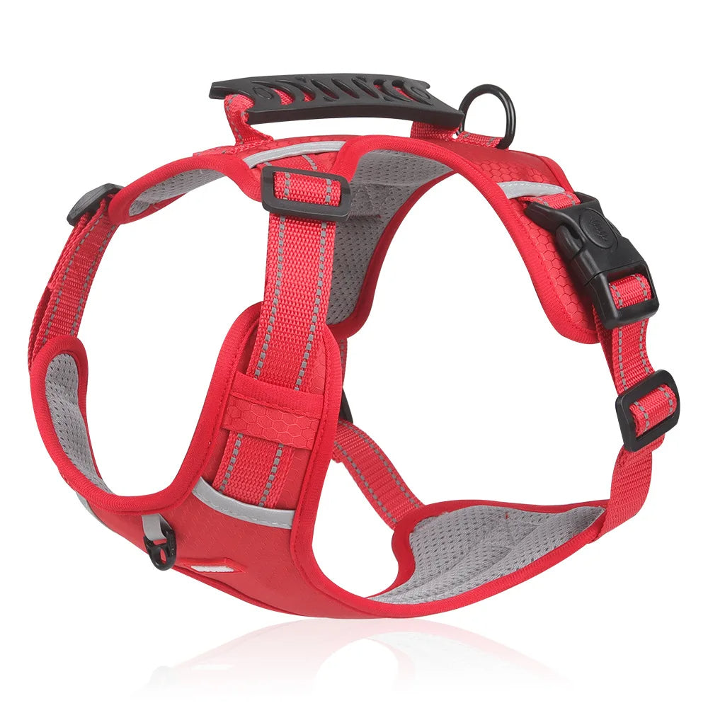 Anti-Trek Dog Harness - FlexiFit-Red-XS (5.51 - 11.02 lbs)-Nora Luxe