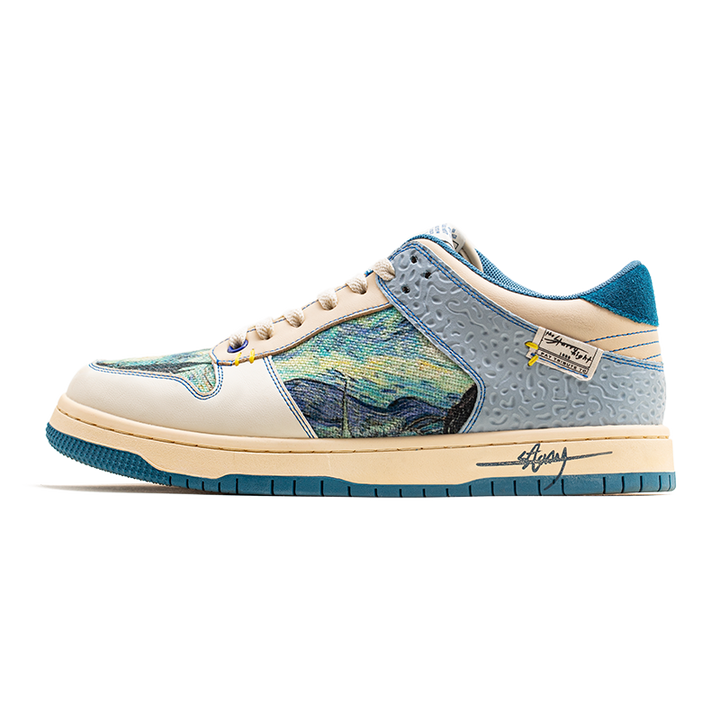 Artistic unisex sneakers with starry night design & comfort sole – Lior-5.5-Nora Luxe