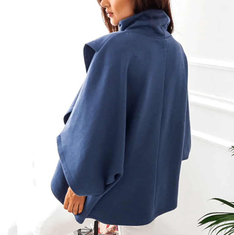 Asymmetrical women's turtleneck sweater – Autumn Magic Mara